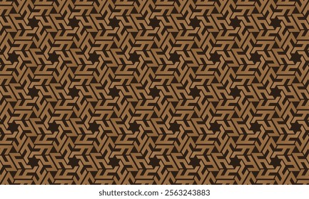 Geometric pattern design. Abstract fabric textures in golden background.