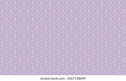 Geometric pattern design. Abstract fabric textures in light purple diamonds background.