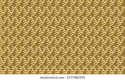 Geometric pattern design. Abstract fabric textures in brown and yellow background.