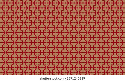 Geometric pattern design. Abstract fabric textures in red and golden shapes background.