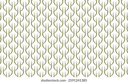Geometric pattern design. Abstract fabric textures in green and white petals background.