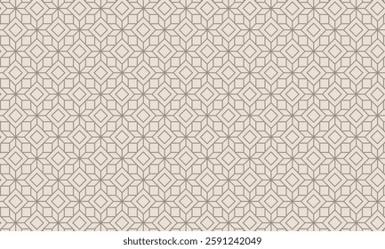 Geometric pattern design. Abstract fabric textures in light brown and golden lines background.