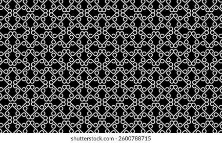 Geometric pattern design. Abstract fabric textures in black and white batik background.