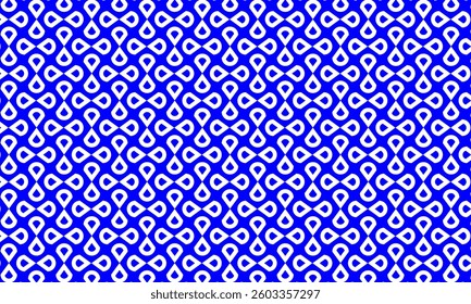 Geometric pattern design. Abstract fabric texture in blue and white lines background.