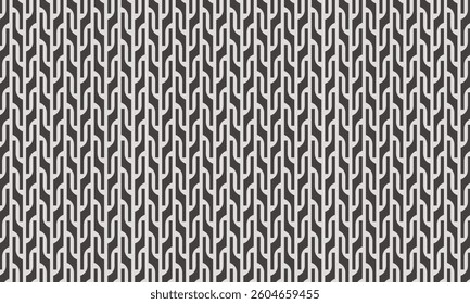 Geometric pattern design. Abstract fabric textures in dark grey and white lines background.