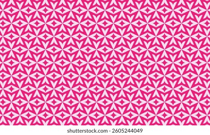 Geometric pattern design. Abstract fabric textures in pink arrows background.