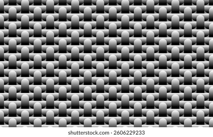 Geometric pattern design. Abstract fabric textures in black and white illustration background.