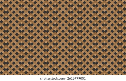Geometric pattern design. Abstract fabric textures in black and golden mat background.