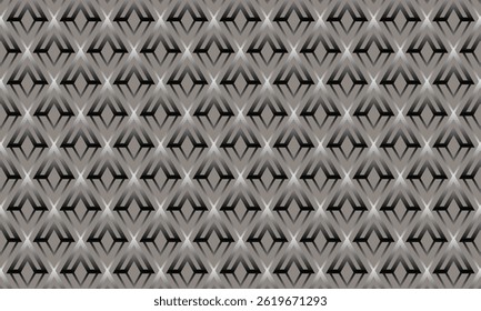 Geometric pattern design. Abstract fabric textures in grey diamonds motif background.
