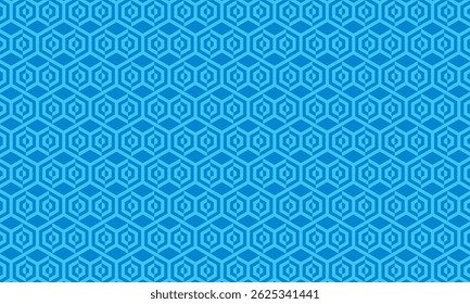 Diseño de patrón geométrico. Texturas de tela Abstractas en fondo de motivo de espejo azul.