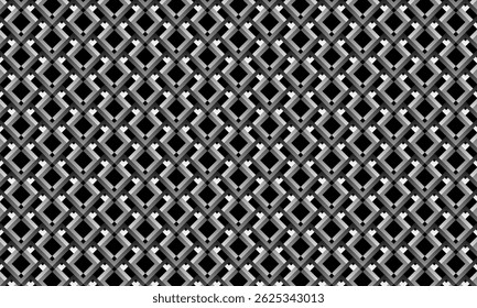 Projeto de padrão geométrico. Texturas de tecido abstrato em fundo preto e branco do motivo.