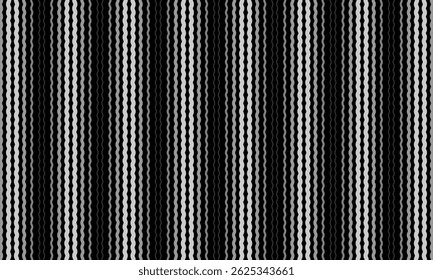 Geometric pattern design. Abstract fabric textures in black and white stripes background.