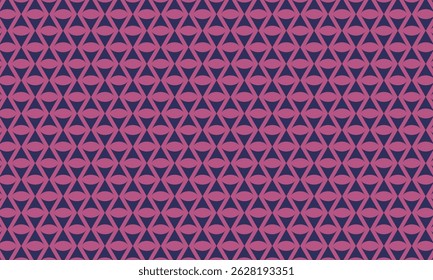 Geometric pattern design. Abstract fabric textures in dark blue and pink background.