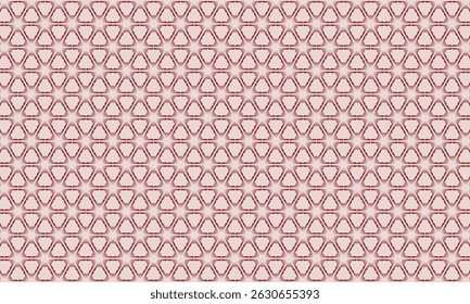 Geometric pattern design. Abstract fabric textures in hexagonal light brown background.