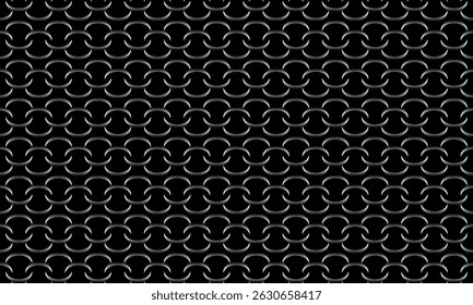 Projeto de padrão geométrico. Texturas de tecido abstrato em fundo de círculos preto e branco.