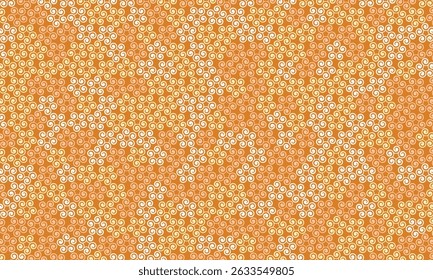 Geometric pattern design. Abstract fabric textures in brown and yellow motif background.