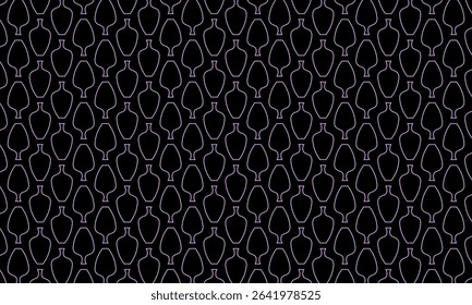 Geometric pattern design. Abstract fabric textures in jugs motif and dark background.