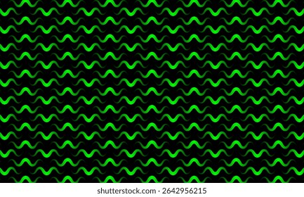Geometric pattern design. Abstract fabric textures in green mustaches and dark background.