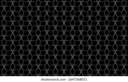 Geometric pattern design. Abstract fabric texture in golden shapes and dark background.