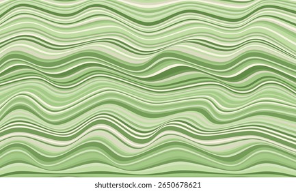 Geometric pattern design. Abstract fabric texture in gradient green lines color background.
