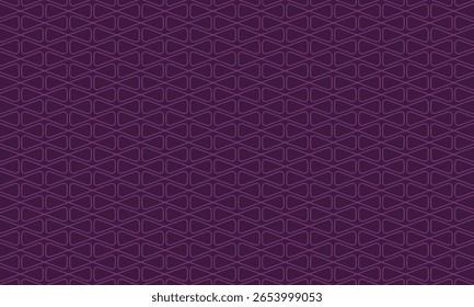 Diseño de patrón geométrico. Textura Abstractas de la tela en el motivo de las líneas del diamante y fondo púrpura profundo.