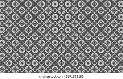 Projeto de padrão geométrico. Textura de tecido abstrato em cerâmica motif azulejos e fundo cinza.