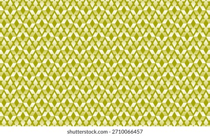 Projeto de padrão geométrico. Textura de tecido abstrato em diamante motivo e fundo amarelo verde.