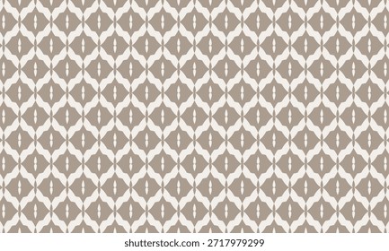 Diseño de patrón geométrico. Texturas de tela Abstractas en fondo marrón claro y motivo de batik de diamante. 