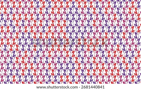 Geometric pattern design. Abstract fabric texture in zigzag handwritten and multi colors background.
