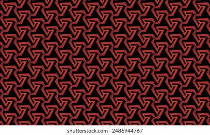 Geometric pattern design. Abstract fabrics texture. Batik print in black and red background.