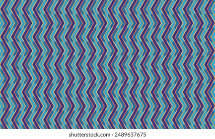 Geometric pattern design. Abstract fabrics texture. Vertical zigzag in blue background.