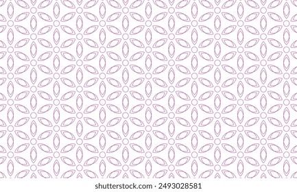 Geometric pattern design. Abstract fabrics texture. Batik petals motif in white background.