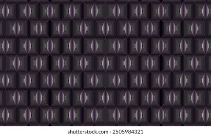 Geometric pattern design. Abstract fabrics texture in dark background.