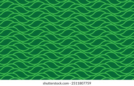 Geometric pattern design. Abstract fabrics texture in leaves motif in green background.