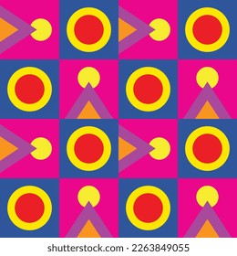 Geometric pattern design art seamless doodle contemporary modern background for texture and fabric element illustration
