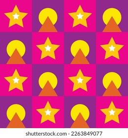 Geometric pattern design art seamless doodle contemporary modern background for texture and fabric element illustration