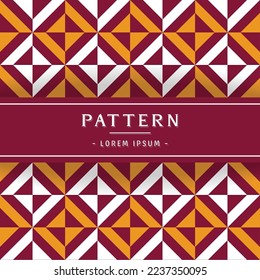 Geometric Pattern Design. With a combination of magenta, orange, and white