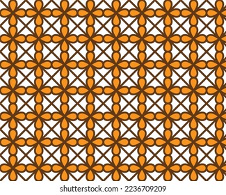 Geometric pattern design, flower petals with cross square shaped. It is suitable textile print, table cloth and others.
