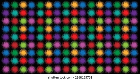Diseño de patrones geométricos con todo color para tejidos o tejidos.