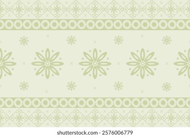 Geometric pattern design. Green patel color. Vector for clothes, carpet, background or decoration. 