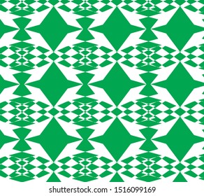 Geometric pattern design green and white for amazing background and wallpaper 