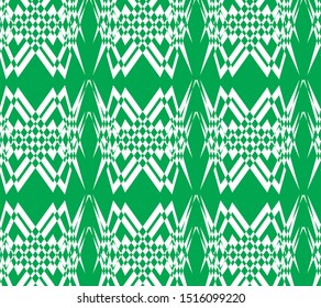 Geometric pattern design green and white for amazing background and wallpaper 