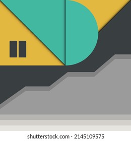 Ilustración de diseño de patrones geométricos. Adecuado para afiches, pancartas o cualquier contenido decorativo