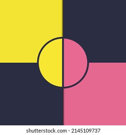 Geometric Pattern Design Illustration. Suitable for Poster, Banner, or Any Decorative Content