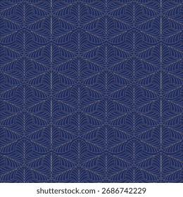 geometric pattern design with leafs 