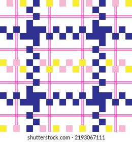 Geometric pattern design. Ornament pattern suitable for fabric, illustration, paper print, wallpaper.