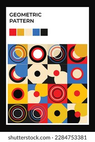 Geometric pattern, design for a poster, banner, card. Vector drawing, design elements.
