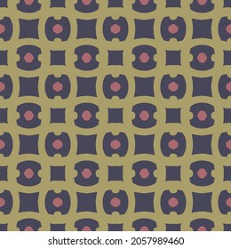 Plantilla de diseño de patrones geométricos con motivos estéticos. fondo decorativo de estilo plano. vectores repetidos y sin fisuras para papel de pared, papel de embalaje, embalaje, imprenta, textiles, tela