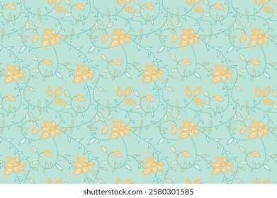 Geometric Pattern designs enriched with floral detailing for intricate wallpapers, luxury gift wraps, and high-end textiles.