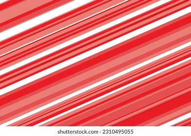 Geometric pattern with diagonal red and white straight stripes. Lolli pop design. Vector illustration